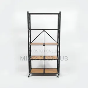 Wooden Shelves Foldable Rack