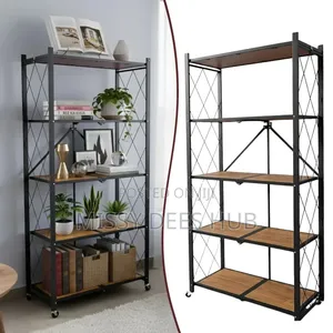 Wooden Shelves Foldable Rack