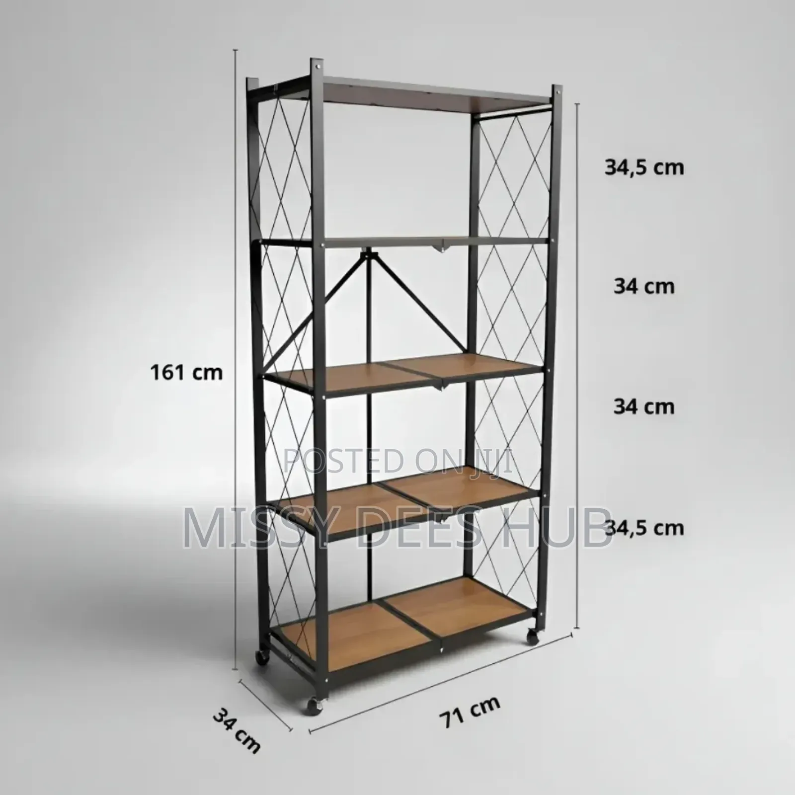 Wooden Shelves Foldable Rack