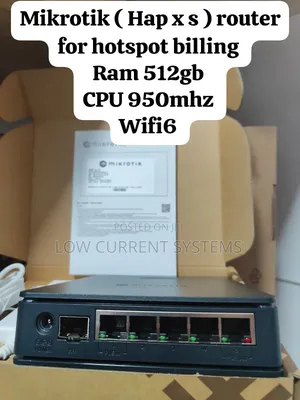 Mikrotik Router Board Hap Ax S Wi-fi 6 Hotspot Router Ram 512mb