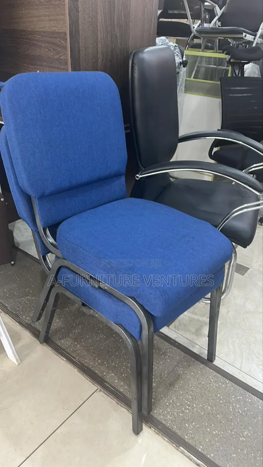 Big Blue Auditorium Chair
