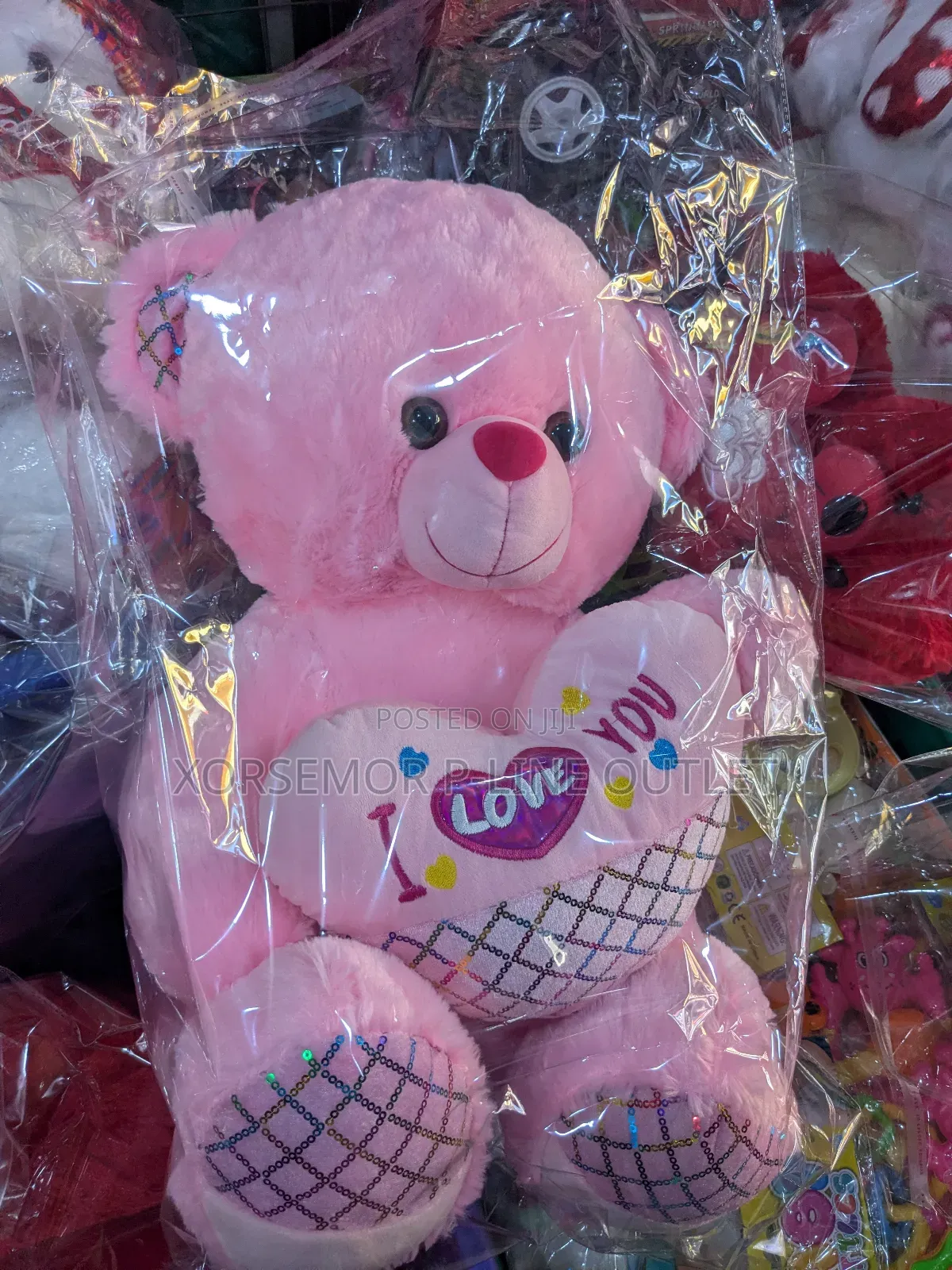 Pinky Teddy Bear
