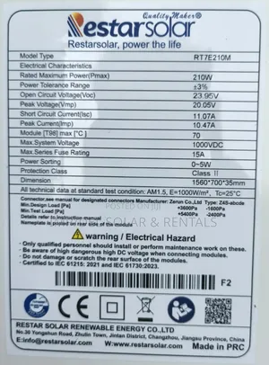 210w Mono Solar Panel Available for Sale