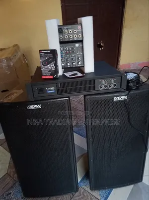 Setup, Eaw Kf300v 3-Way Pa Speaker, Mixer,Amp