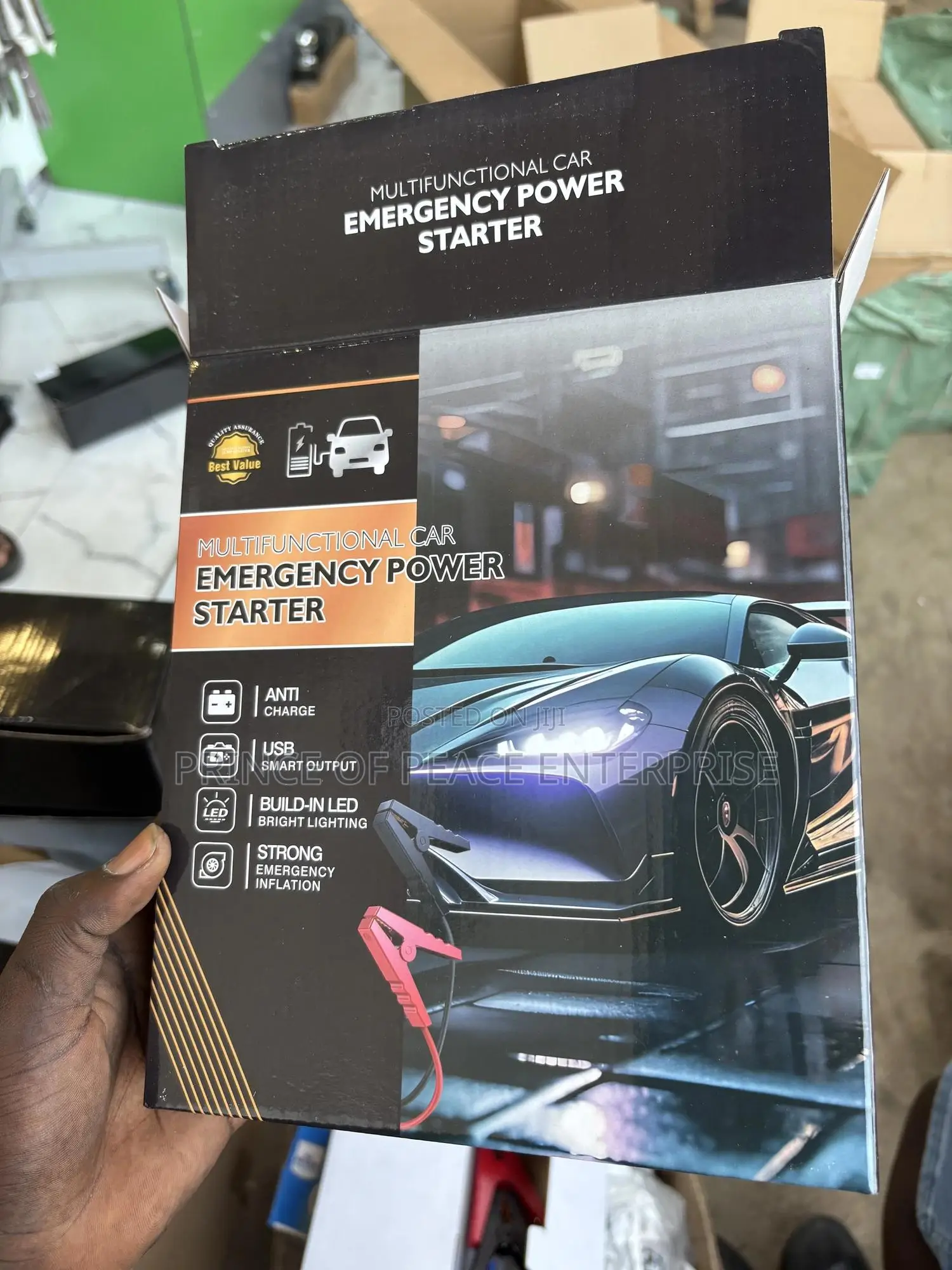 Car Battery Jump Starter With Tire Inflator