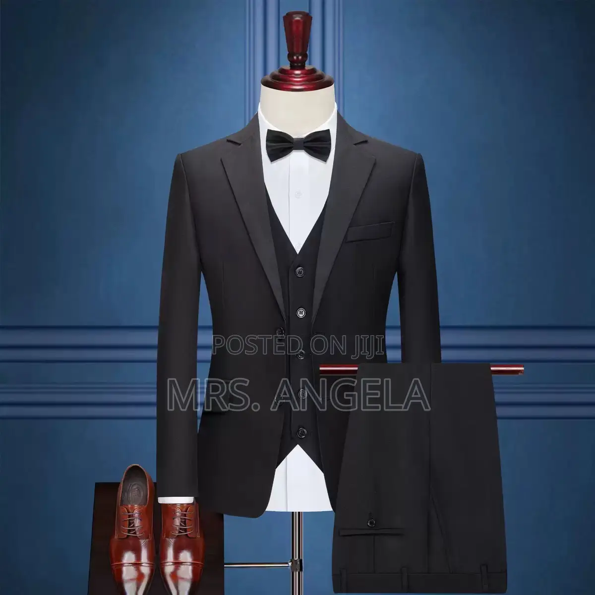 3 Piece Men’ S Black Suit