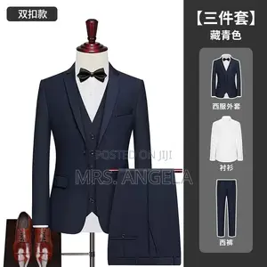 3 Piece Men Suit- Navy Blue