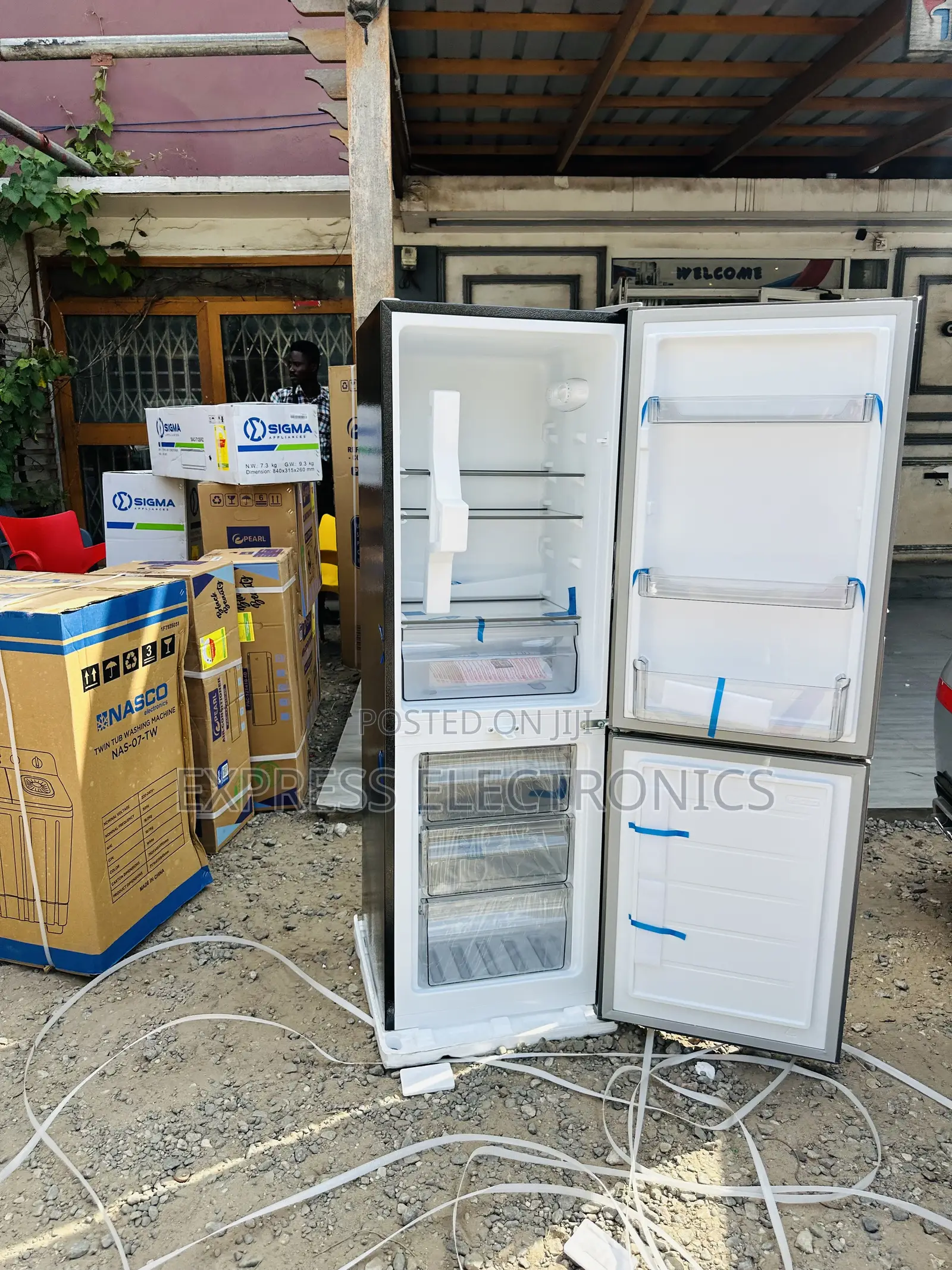 Available Now at Store Pearl Pf-028-13m Double Door Fridge