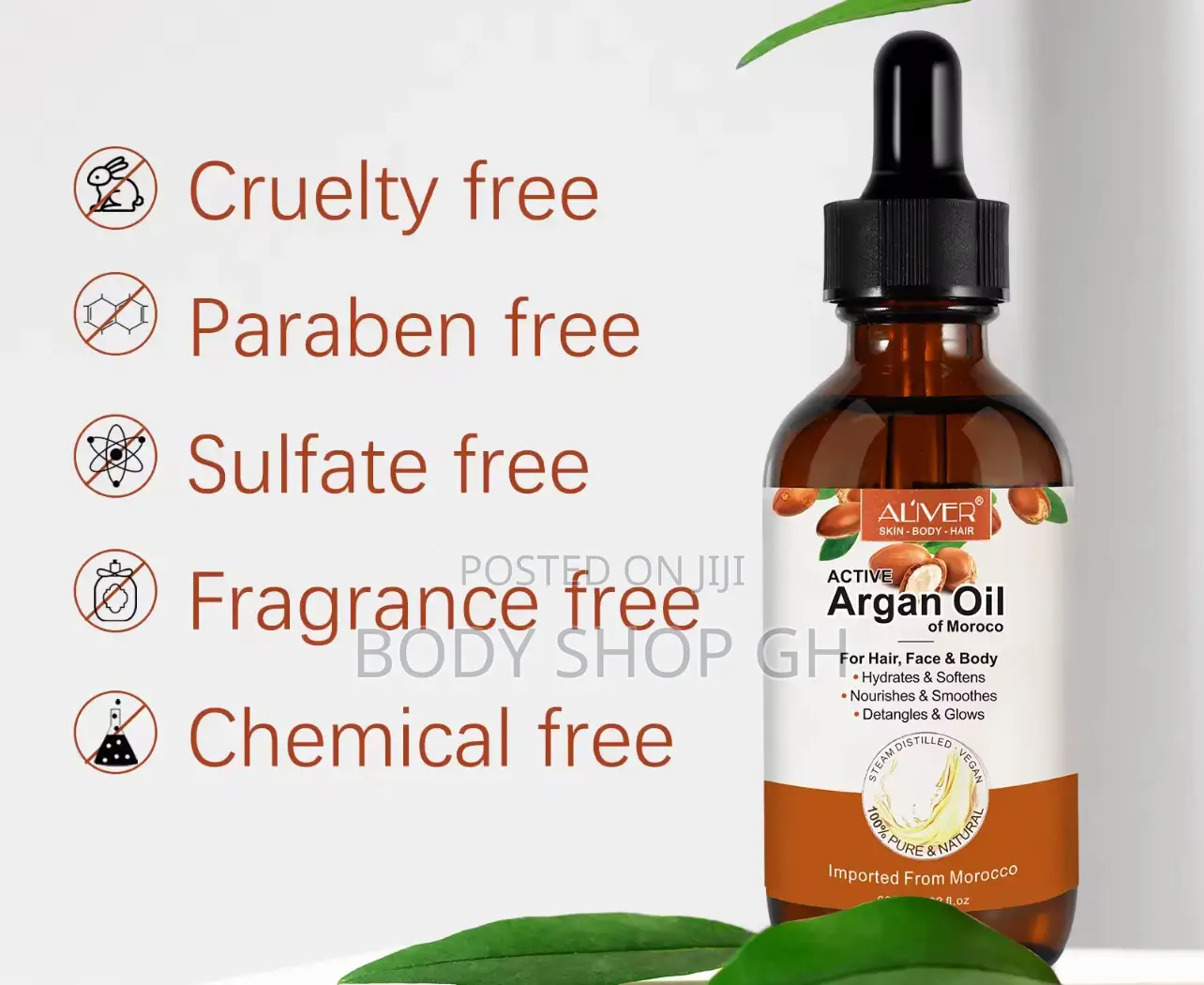 Organic Argan Oil - 100% Pure Amla Hair Oil - Cold-Pressed