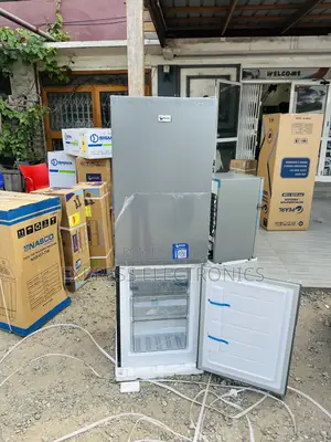 Lovely New Grey Fridge Double Door Pearl Pf-028-1 157l