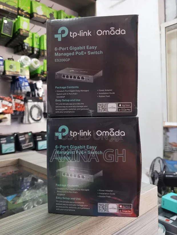 Tp Link Omada 6 Port Gigabit Easy Managed Poe+ Switch (Es206gp) 2