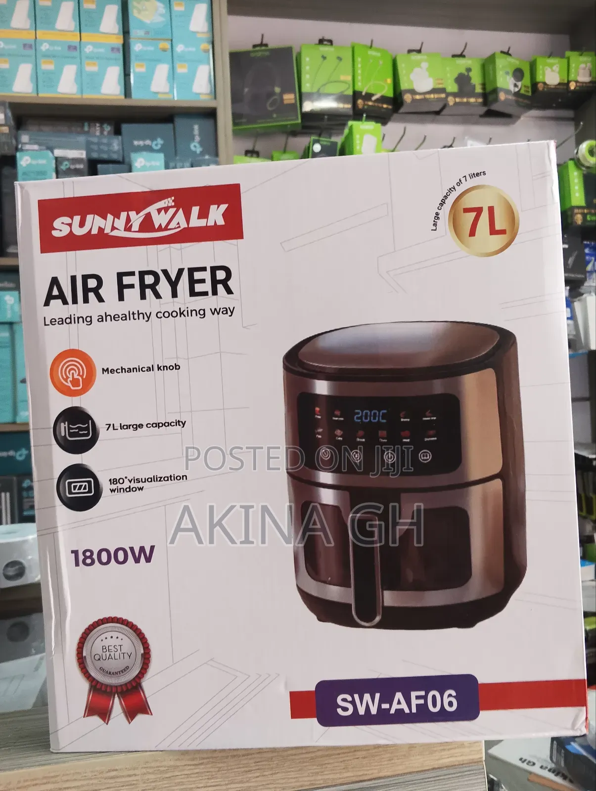 Sunny Walk Air Fryer 1800w 7l