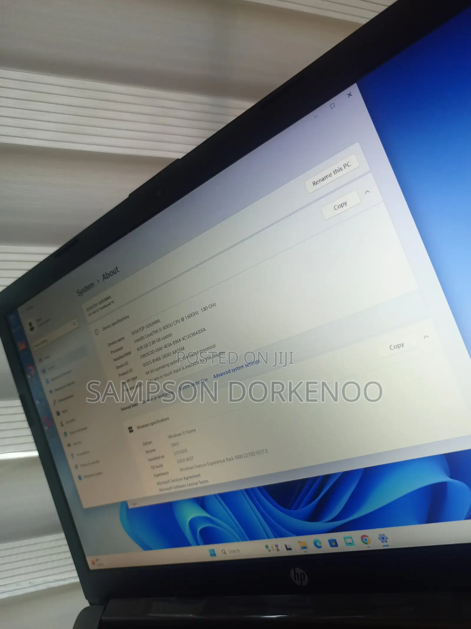 Laptop HP 240 G7 8GB Intel Core i5 SSD 256GB