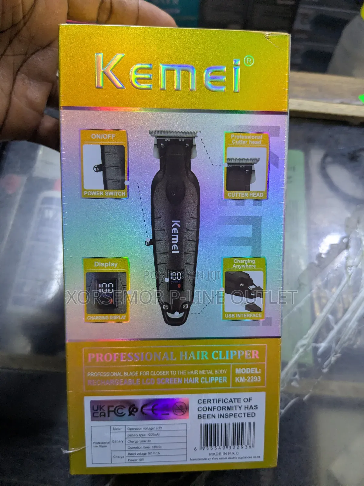 Kemei Rechargeable Km-2293 Clipper