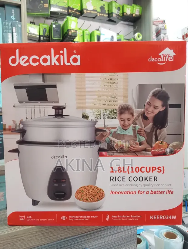 Decakila Rice Cooker 1.8l(10cups) Keerp24w