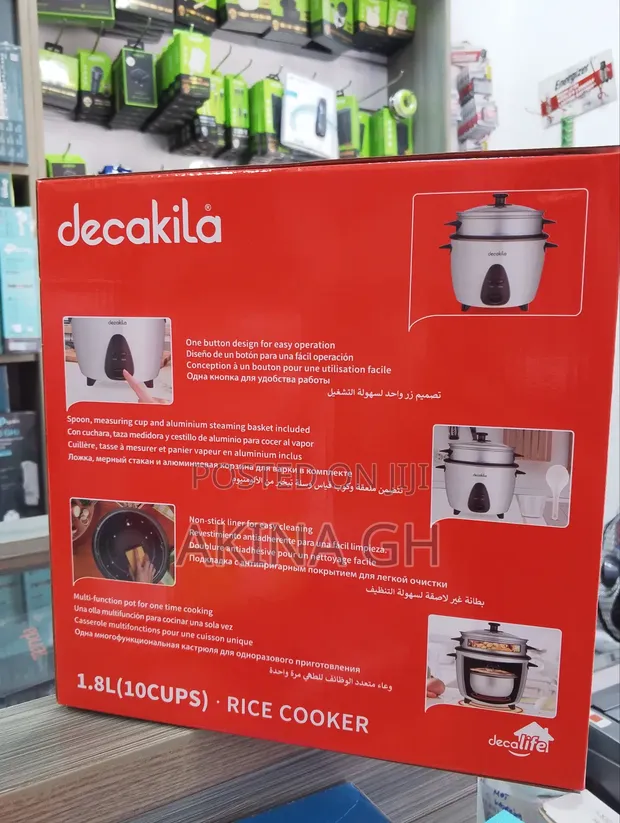 Decakila Rice Cooker 1.8l(10cups) Keerp24w 2