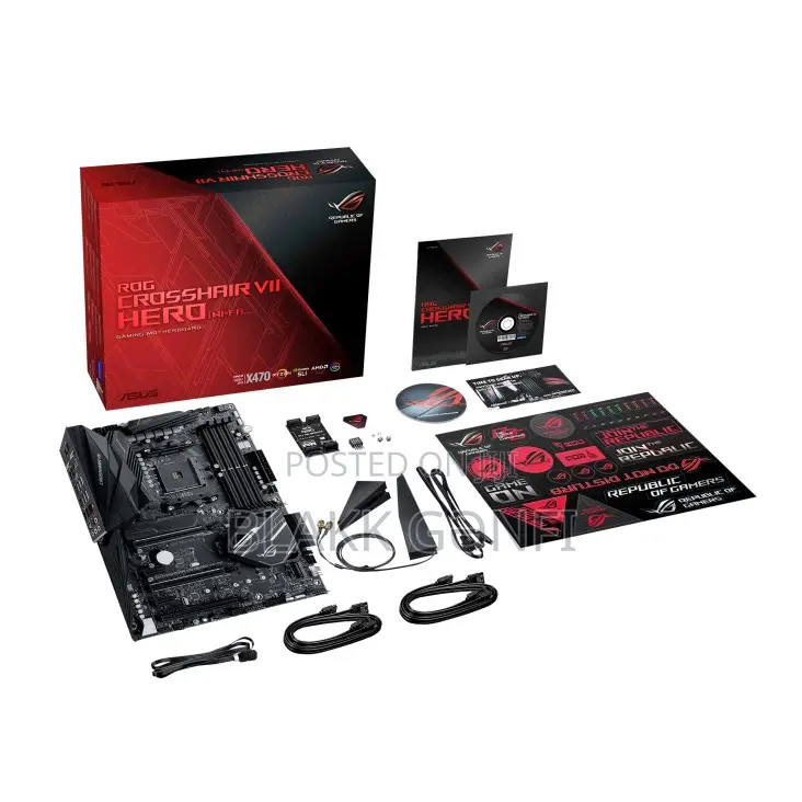 Asus Rog Crosshair Vii Hero Wifi X470 RGB Motherboard