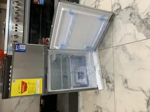Newly Sealed 2 Doors Pearl Top Mount Pf-100t-2b Grey Fridge
