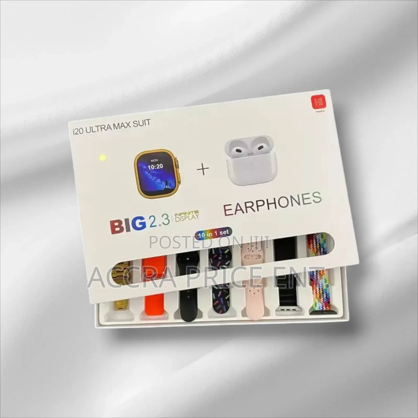 I-20 Ultra Smartwatch 10 in 1 Set (637377)