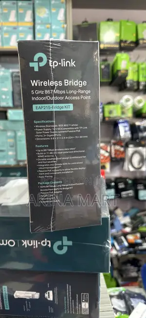 Tp-Link Omada 5ghz 867mbp Long-Range Indoor/ Outdoor Eap215 Bridge Kit