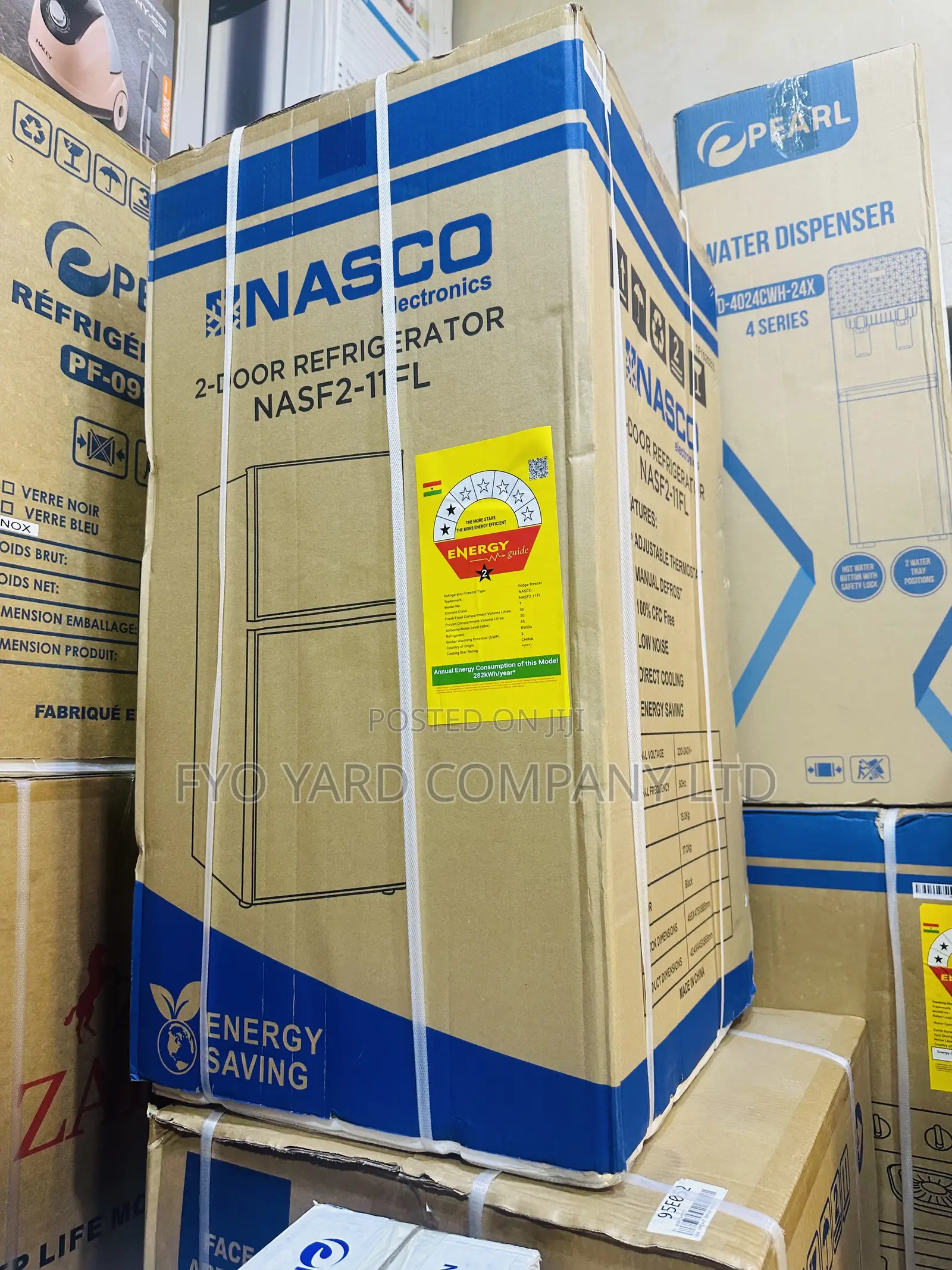 Smooth Cooling Nasco 86ltrs Top Freezer Double Door Fridge