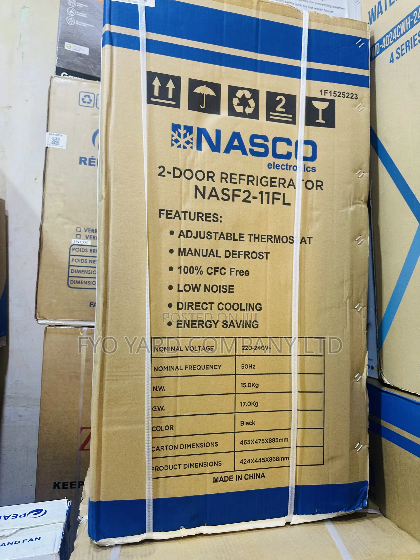 Daily Fast Cooling Nasco Table Top 86ltrs 2 Doors Fridge