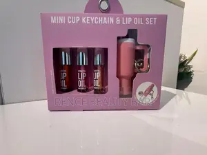 Lip Oil Mini Cup Keychain Set