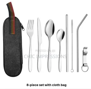8pcs Portable Travel Cutlery Set