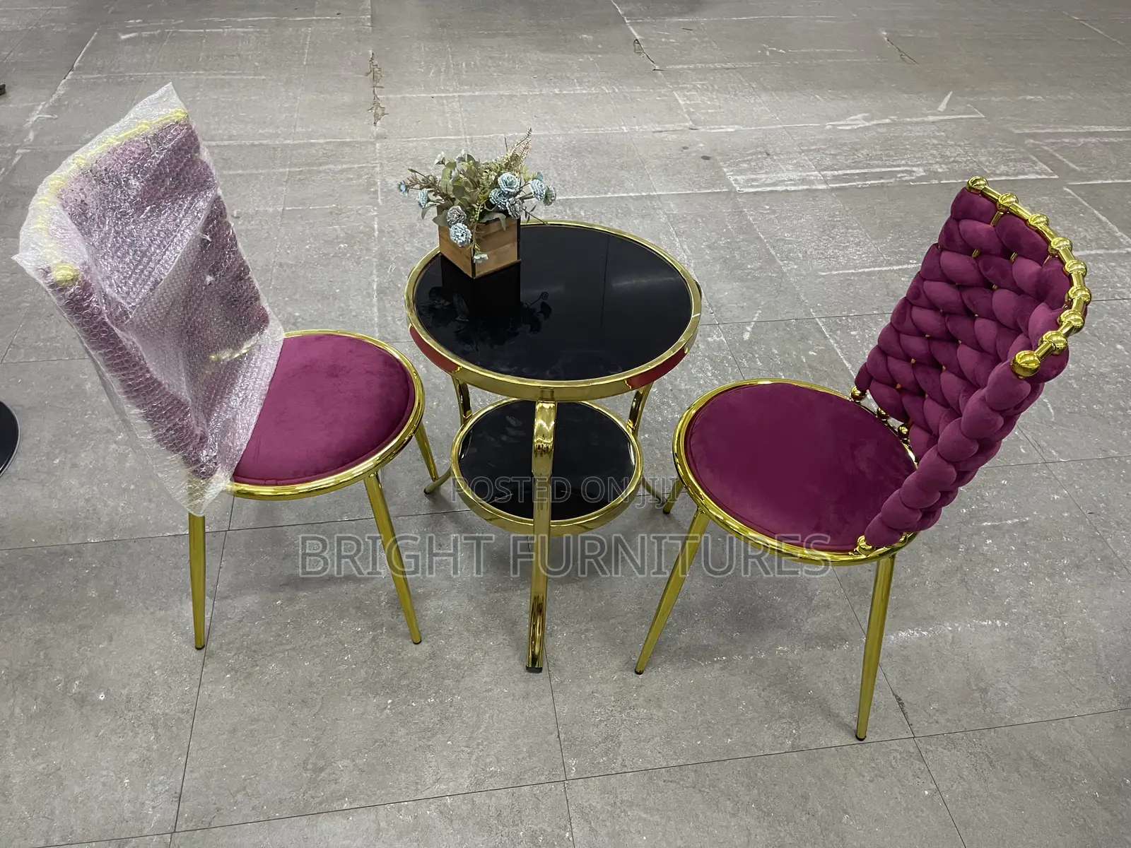 Outdoor Coffee Table With Two Chairs