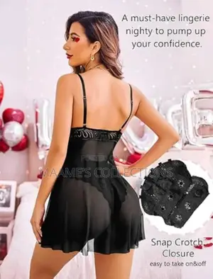 Sexy Women's Lingerie Transparent Nightgown