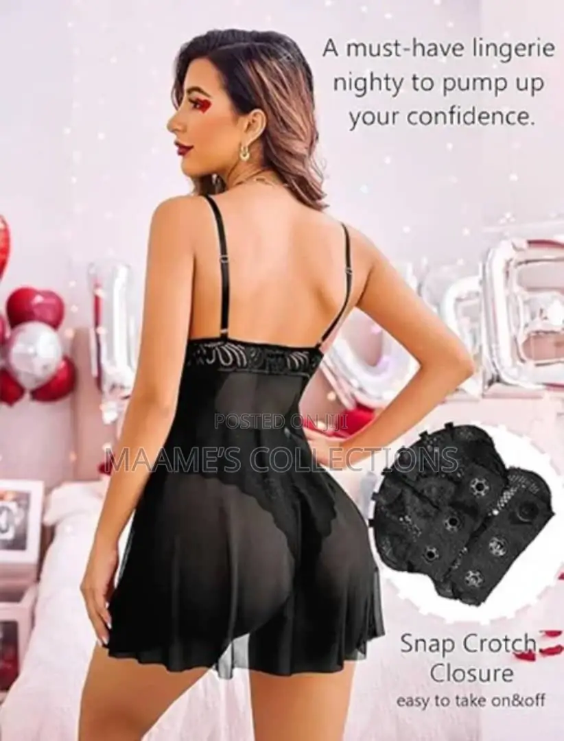 Sexy Women's Lingerie Transparent Nightgown