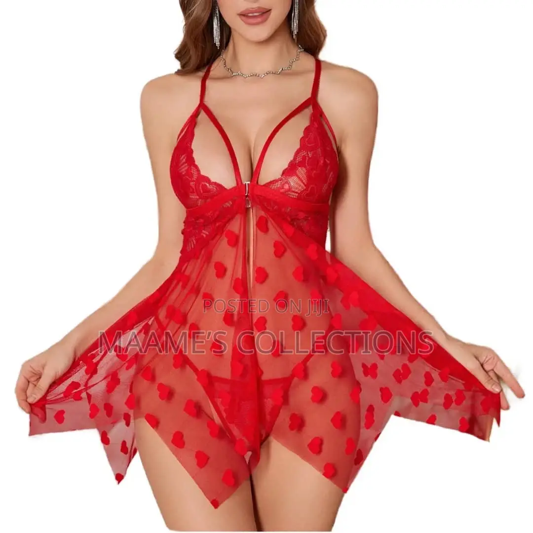 Sexy Women's Lingerie Transparent Nightgown