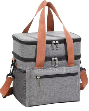 Double Compart Insulated Lunch Bag