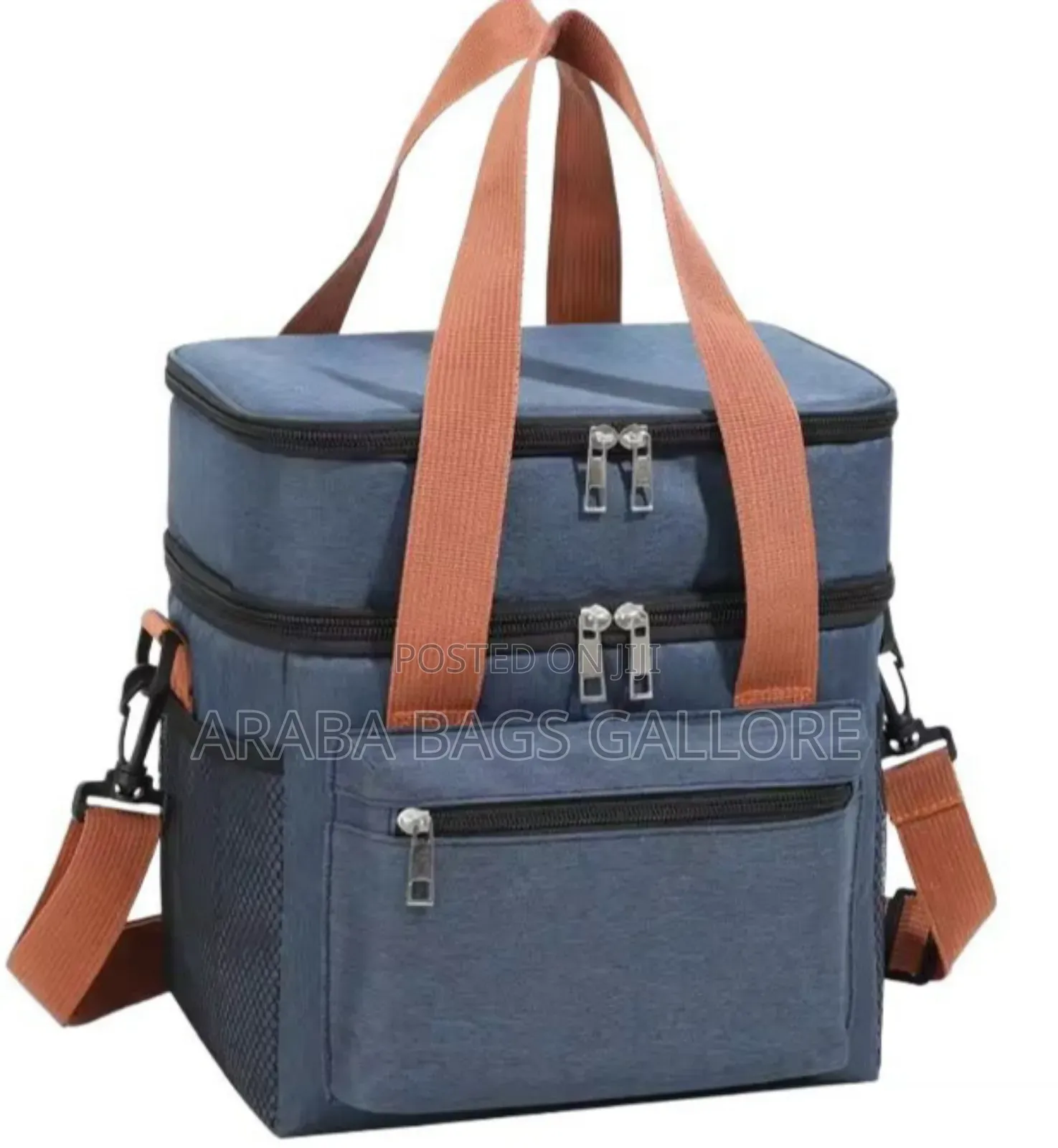 Double Compart Insulated Lunch Bag