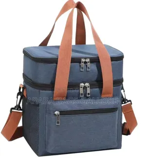 Double Compart Insulated Lunch Bag
