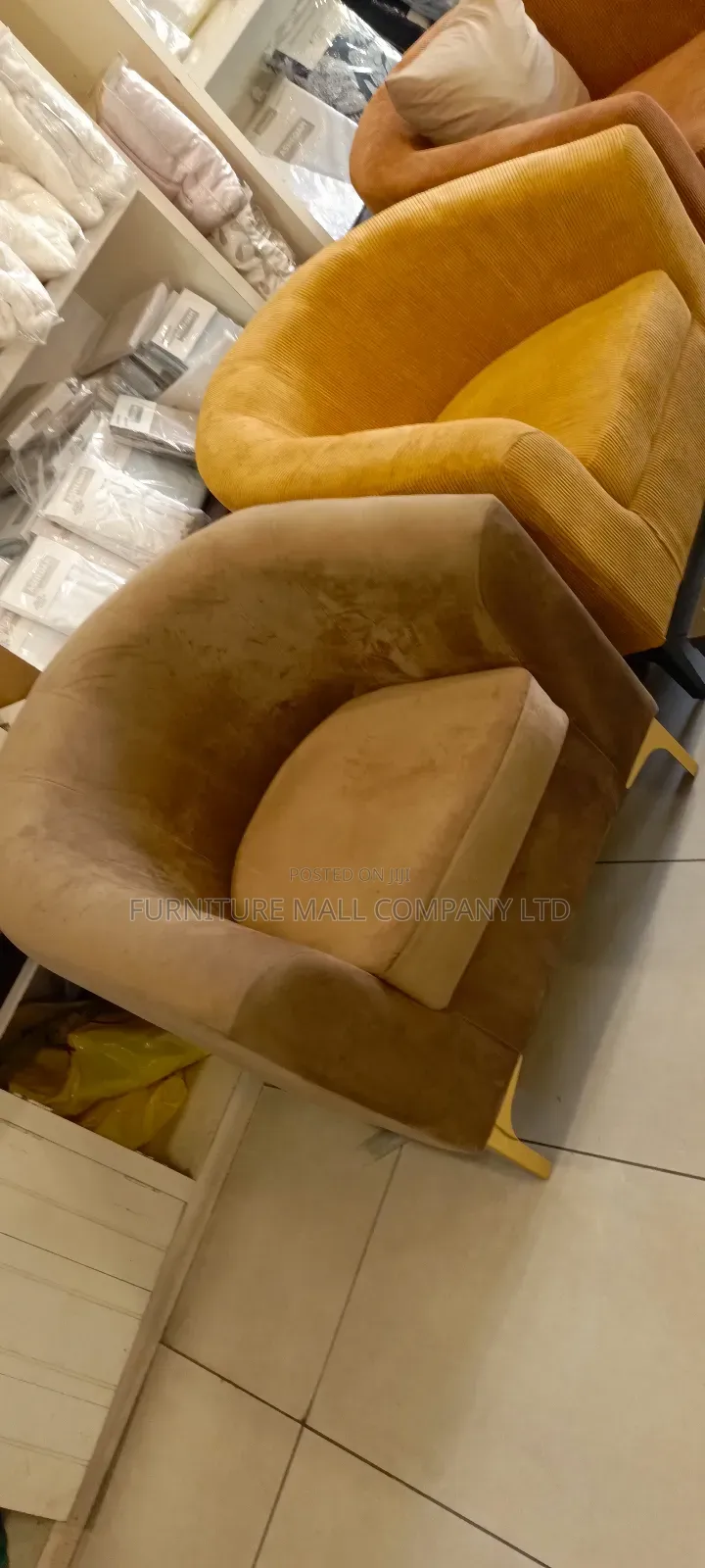 Oval Single Couch Available as Seen