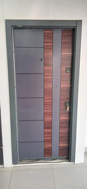 Paladin Heavy Duty Security Door Single Brown and Gray Color Available