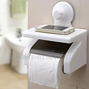 Toilet Roll Holder - Self Sticking No Screwing