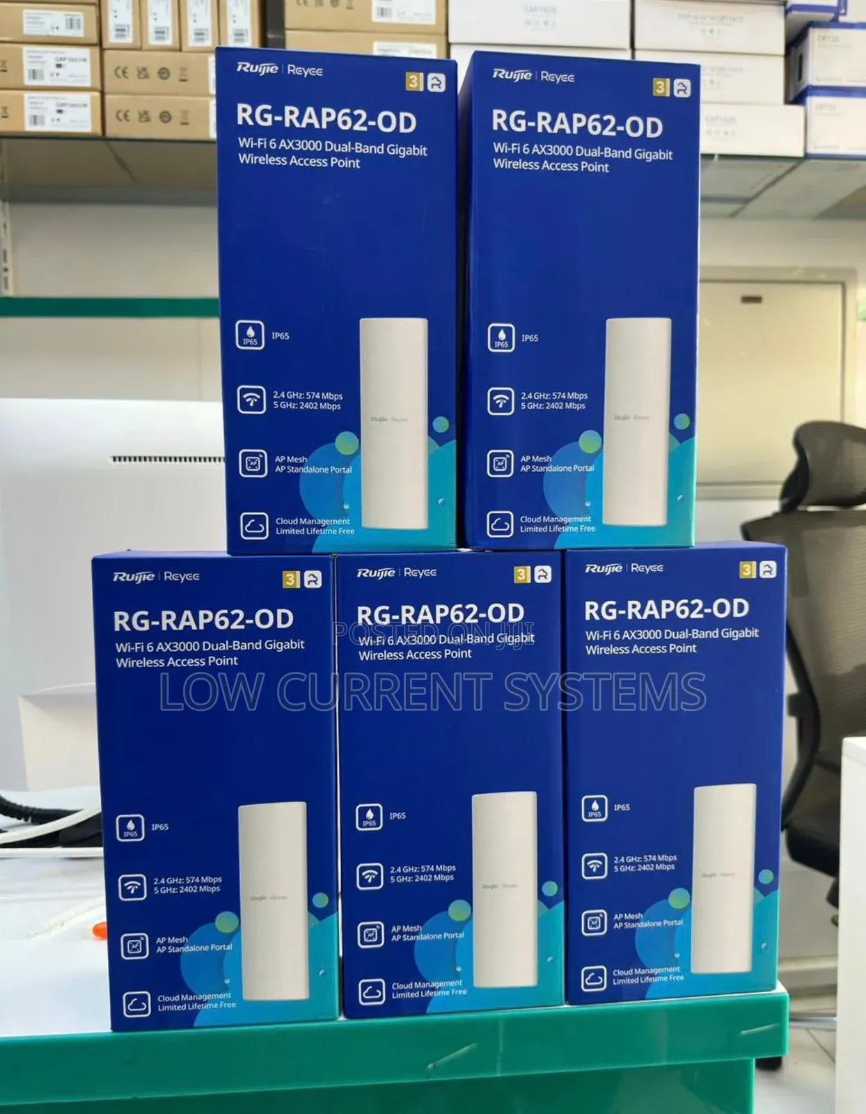 Ruijie Rap62-Od Ax3000 Wifi 6 Outdoor Ap Extender Dual Wireless Ap
