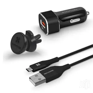 Autogear-3.0 Car Charger With Heavy Duty Mesh Armored USB-C Cable