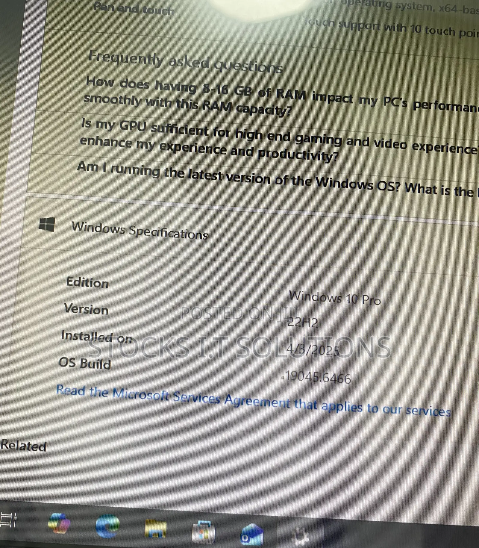 Desktop Computer Dell Optiplex 3040 8GB Intel Core i3 HDD 500GB