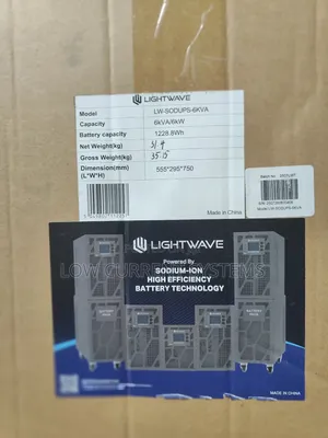 Lightwave Ups 6kva Online Ups Battery Capacity: 1228.8wh