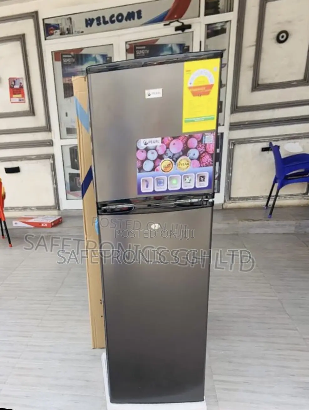Get Unique 162l Pearl Dark Grey Pf-262-Tix-1a 2 Doors Refrigerator