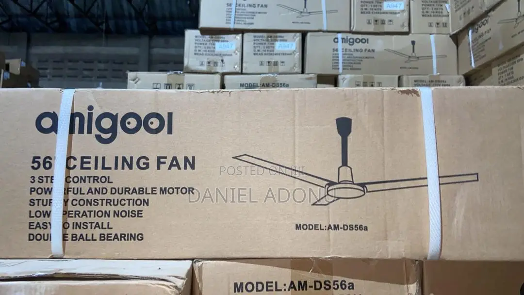 Amigoo Ceiling Fan 3pcs In Box