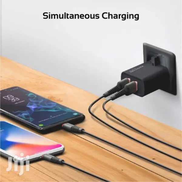 Promate Binal-uk 2.4 A Ultra-compact Dual USB Port Wall Charger