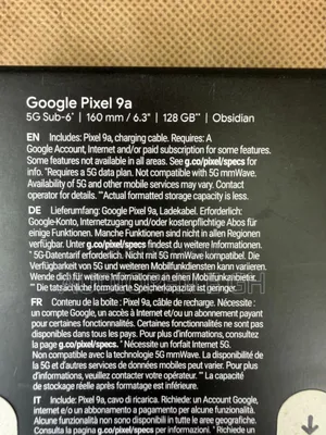 New Google Pixel 9a 128 GB Black