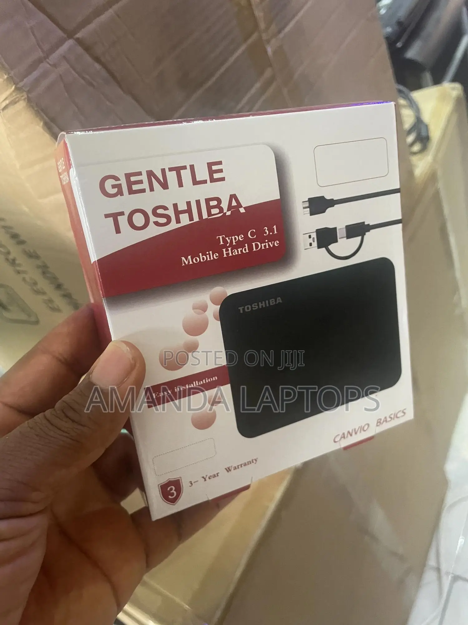 1tb Toshiba External With Type C Usb Connector