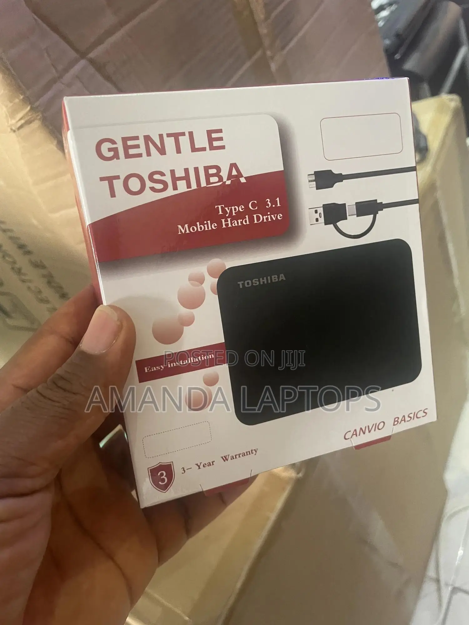 1tb Toshiba External With Type C Usb Connector