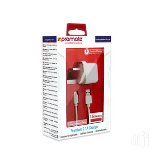 Promate Chargmatelt-uk Premium 2.1A Charger With Lightning Connector
