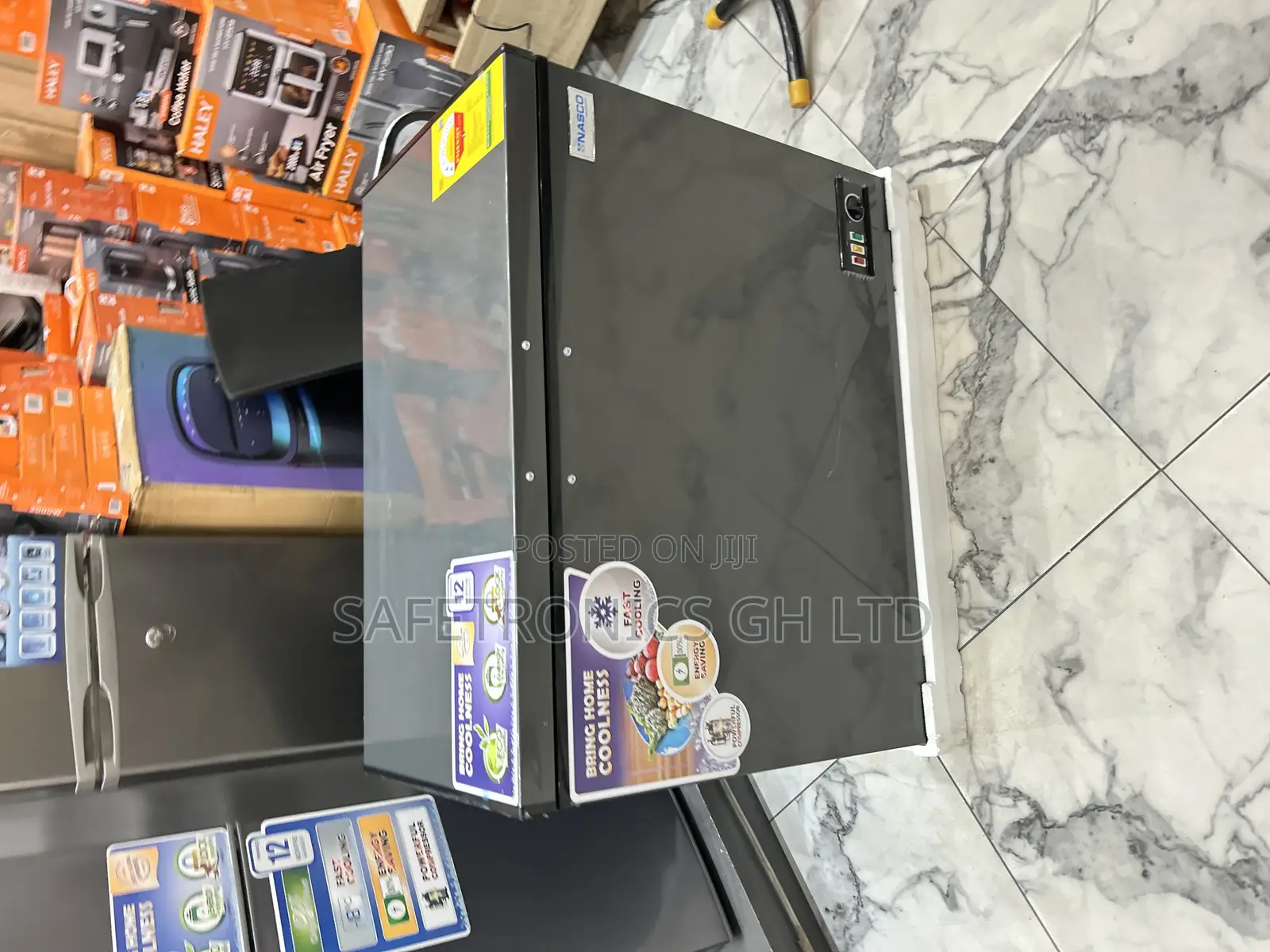 Neatly Boxed 250 Liters Dark Grey Nas-350fl Nasco 1 Door Freezer